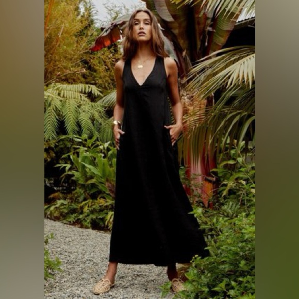 Velvet Graham & Spencer Sleeveless Maxi Dress Caftan Small - Picture 2 of 10